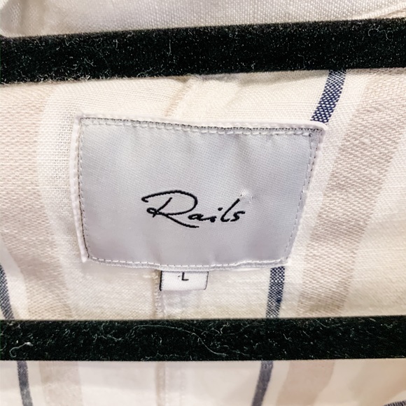 Rails Rowen Coco Stripe Jacket SZ L - Picture 5 of 5